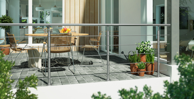 Balustrade systems designed for outdoor use, combining safety with stylish railing options.