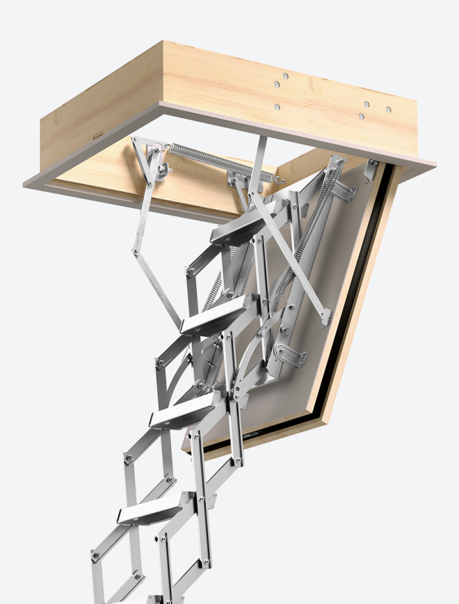 Fire-resistant loft ladder REI 60 vario