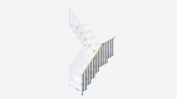 External handrail banister DUBAI CLASSIC 4 