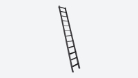 Mezzanine ladders Black, RAL 9005