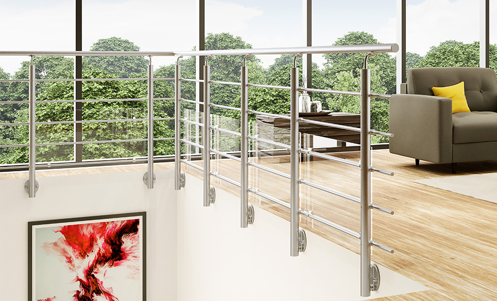 NEW RONDO balustrade: Durable aluminum, UV-resistant, low maintenance, modular kits.